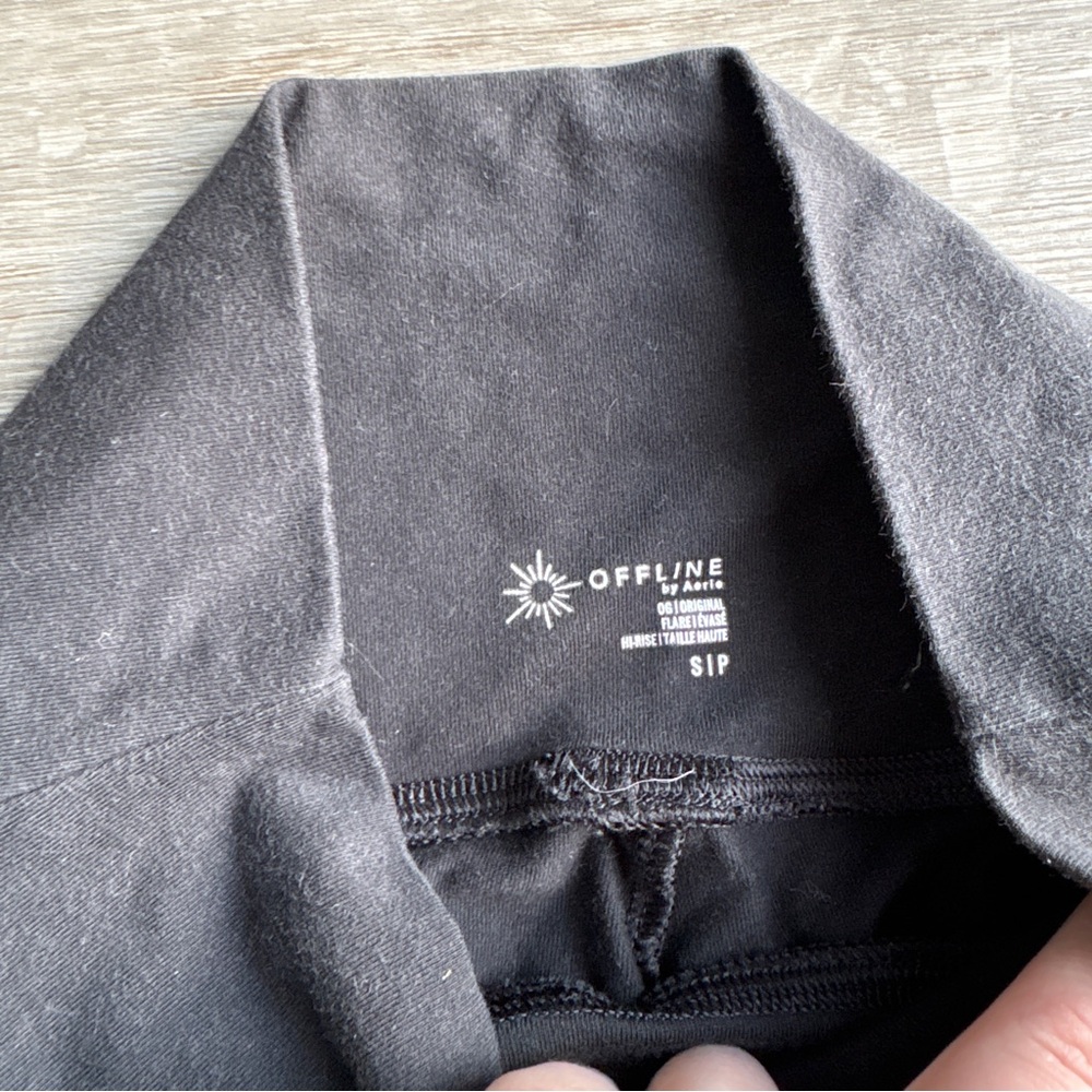 Aerie offline cotton OG flare high rise leggings - Picture 2 of 3